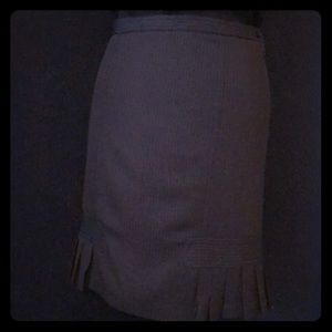 Pinstripe Pencil Skirt